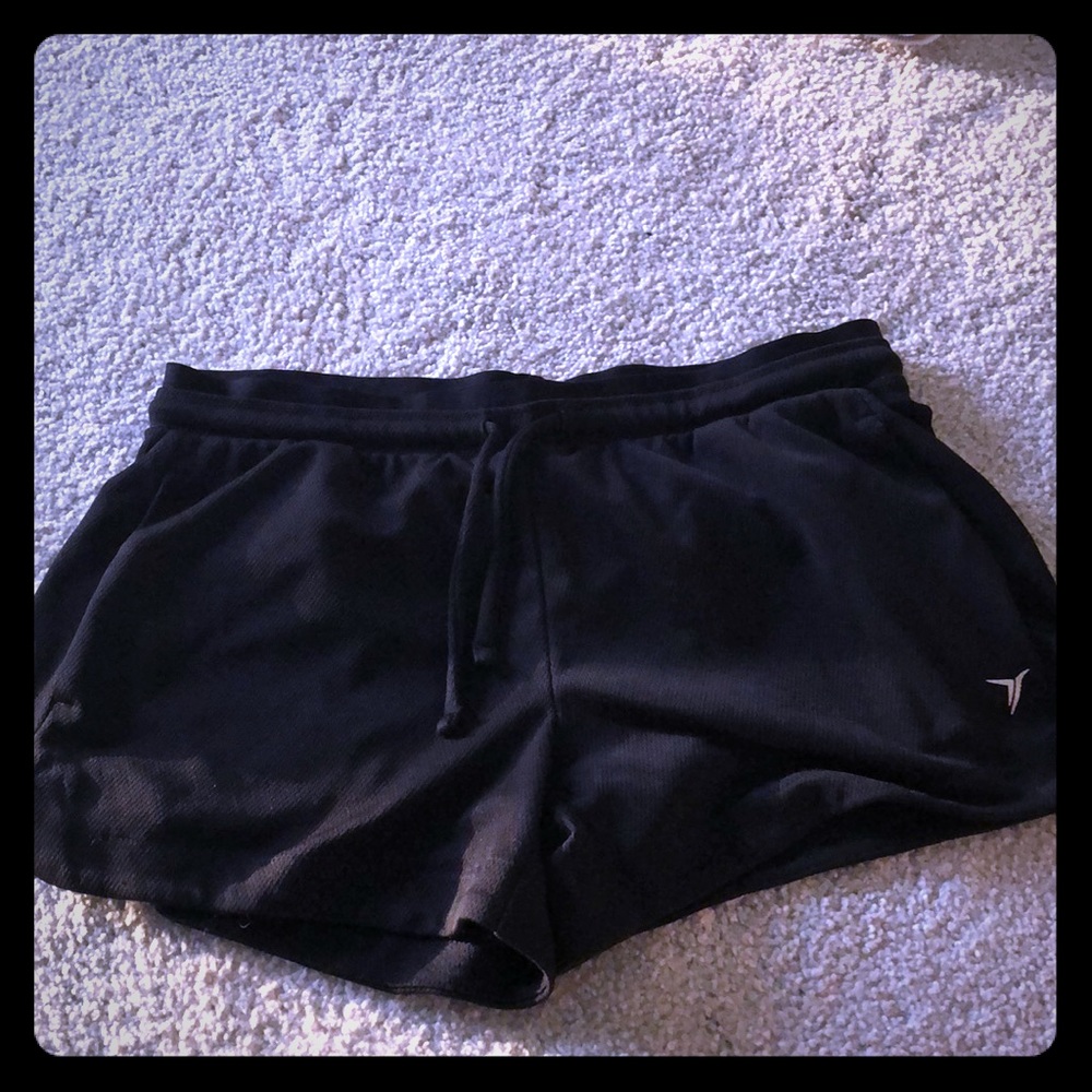 Black workout shorts